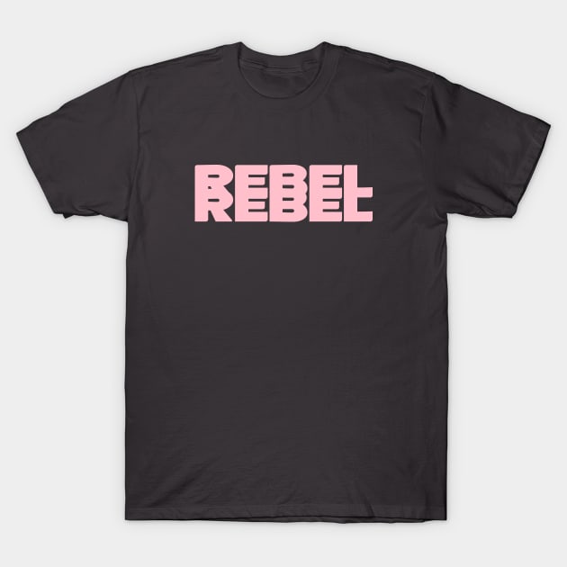 Rebel Rebel, pink T-Shirt by Perezzzoso